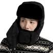 Suzi hat male ladies winter Lei Feng hat winter northeast outdoor cold riding bike cap ski cap wind winter hat with neck protection gray