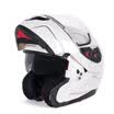 MT HELMETS 972 motorcycle helmet double lens open face helmet winter men&women warm full face helmet electric car helmet bright white XXL code