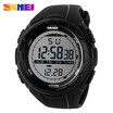 SKMEI Men Climbing Sport Digital Wrist Watch Large Dial Military Alarm Clock Shock Resistant Waterproof Watch 1025