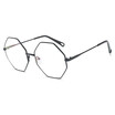 SHAUNA Oversize Women Square Metal Glasses Frame Fashion Men Anti-Blue Rays Clear Lens Glasses