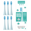 Kensuka electric toothbrush replacement head S100 for K100K200K600 elegant green 6 sticks