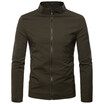 AOWOFS winter new European code solid color jacket stand collar jacket large size mens jacket YJ002