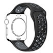 Band for IWatch 38mm&42mm Breathable Silicone Replacement Sport Strap Bracelet for IWatch All Series WhiteGrey