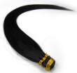 Premium Jet Black Color 100S 16"-26" Real Human Hair Extensions Straight Soft Keratin Stick I-Tip 100g