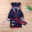 Baby Boys Robe For Girls 2018 Childrens bathrobe Minnie Mickey Soft Velvet Robe Pajamas Coral Baby Kids Warm Clothes 2-6Y