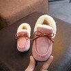 2018 New Fashion Kids Shoes Winter Children Plush Warm Sneakers Baby Shoes Boys Girls Non-slip Soft Boat Shoes Size 21-30