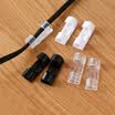 Jinghuisi Chuang JH0774 self-adhesive wire cable fixed clip line card subnet line storage organizer data line fixed line clip buckle transparent 20