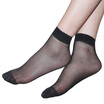 Hengyuan Xiang HSW1601 crystal silk short socks Ms transparent black short stockings summer short tube low help crystal silk socks black 20 double code