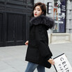 The 2018 new waist-down jacket womens short style baggy hat big fur collar plus-size thick Korean version of the trend