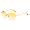 SHAUNA Oversize Women Rimless Sunglasses Fashion Ladies Pink Gradient Lens Shades UV400