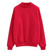 Winter shirt half-high collar student solid color loose fleece thickening pullover sweater