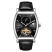 TEVISE Luxury Water-Proof Automatic Mechanical Men Watch Moon Phase Genuine Leather Self-Winding Man Casual Wristwatch Box for F