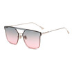 SHAUNA Ultralight Integrated Lens Women Square Sunglasses Fashion Men Rimless Gradient Tint Lens Shades UV400