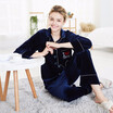 New velvet ladies pajamas new autumn&winter long sleeve two-piece suit nightgown home clothing
