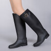 Botas De Lluvia Hasta La Rodilla Alta Moda Mujeres