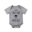 Funny Infant Baby Boy Clothes Short Sleeve Romper Bodysuit Playsuit Outfit 0-18M