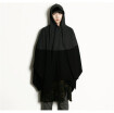 AOWOF popular cloak hooded sweater trend two-color stitching fashion tide mens cloak jacket D033