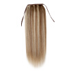 Remeehi 16" 26" Silky Straight High Ponytail Clip in Remy Human Hair Extensions Color8613 100g