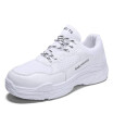 Mens Shoes Fashion Casual Shoes Lace Up Light Breathable Shoes For Men Sports Shoes White Gray Black Size 39-44