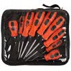 Worker bee WORKERBEE FS023-1G chrome vanadium steel screwdriver set manual tool cross word screwdriver large trumpet 10 piece soft cloth tool bag tool packaging