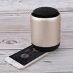 Langqin ROYQUEEN C1 Bluetooth 42 Portable Card Speakers TWS Interconnect True Wireless Stereo Play Hands-free Call RGB Ambient Light All Aluminum Body Gold
