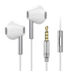 Platinum POLVCDG D1 semi-in-ear headphones wired Apple Android mobile phone universal earplugs millet Huawei OPPO music headset snow mountain white