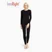 INTERIGHT Qiuyi Qiuku 50S long-staple cotton spandex comfortable warm female round neck suit ingenuity to create Jingshu cotton craft white M
