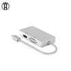 WH 3 In 1 Thunderbolt Mini Display Port MINI DP Male To HDMI DVI VGA Female Adapter Converter Cable For Apple MacBook Air Pro