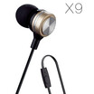 Arrivals JBMMJ X9 In Ear Earphone Metal Stereo In-ear Headphones Headset Auriculars 4 Colors With Microphone