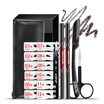 Left Yan Right Color Mens Eyebrow Pencil Eyebrow Eyebrow Card Eyebrow Knife Beginner Set 03 Dark Brown Khanness Anti-Staining Lasting Color