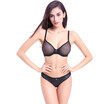 Fashion Transparent Ultra-thin Lingerie Underwear Solid Lace See Through Intimates Women Bra set