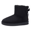CAMEL CROWN Womens Snow Boots Pull-on Fashion Winter Boot Warm Outdoor Fluffy Lining Solid Ankle Booties with Bowknont