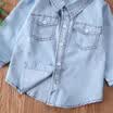 Baby Girls Boys Kids Gentleman Newborn Fashion Denim Coat Shirt Outwear Clothes