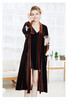 Winter velvet couple pajamas long sleeve medium thick robe home clothes