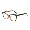SHAUNA Fashion Women Cat Eye Glasses Frame Popular Ladies Anti-Blue Rays Lens Eyeglasses UV400
