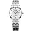 EBOHR Quartz Watch Stainless Strap White Dial