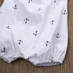 Infant Baby Girl Romper Anchor Bodysuit Jumpsuit Outfit Sunsuit Ruffles Clothes
