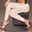 Women Sexy Floral Stylish Skinny Lace Hollow Leggings Pants Footless