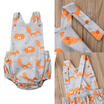 Newborn Baby Boy Girl Infant Fox Cotton Romper Bodysuit Jumpsuit Outfits Sunsuit