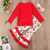 Toddler Kids Baby Girls Flower Top Blouse Pants Leggings Outfits Set Clothes UK