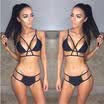 Lady Flounce High Waist Bikini Set Push-up Padded Swimsuit Bathing Suit Swimwear