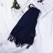 2018 Chic Women Winter Cashmere Blend Pashmina Solid Tassel Shawl Wrap Scarves