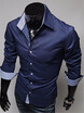 Men Shirts Hot Sale Long Sleeve Slim Plus