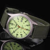 Unisex Mens Canvas Military Alloy Analog Quartz Wrist Watch Business Watches