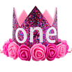Cute Newborn Baby Girl 1st Birthday Party Flower Princess Crown Headband Gift