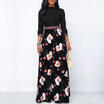 Womens Red Green Tartan Print Long Sleeve Swing Skater Dress Plus Size 8-18 NEW