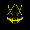 Halloween LED Light Mask Scary Smiling face Rave Purge Festival Cosplay Party