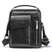 New Trendy Men Fashion Crossbody Bag Small Casual Hand Bag PU Leather Male Bag