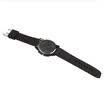US Fashion Mens Black Leather Stainless Steel Military Sport Quartz Wrist Watch