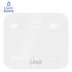 Liz Linzir T25 intelligent body fat scale electronic scales weight scale 17 items body data small program control Bluetooth connection fat scale called white